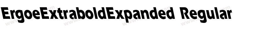 ErgoeExtraboldExpanded Regular字体转换